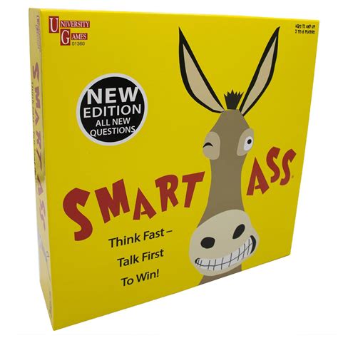 smart ass trivia card game|University Games Smart Ass Party Game .